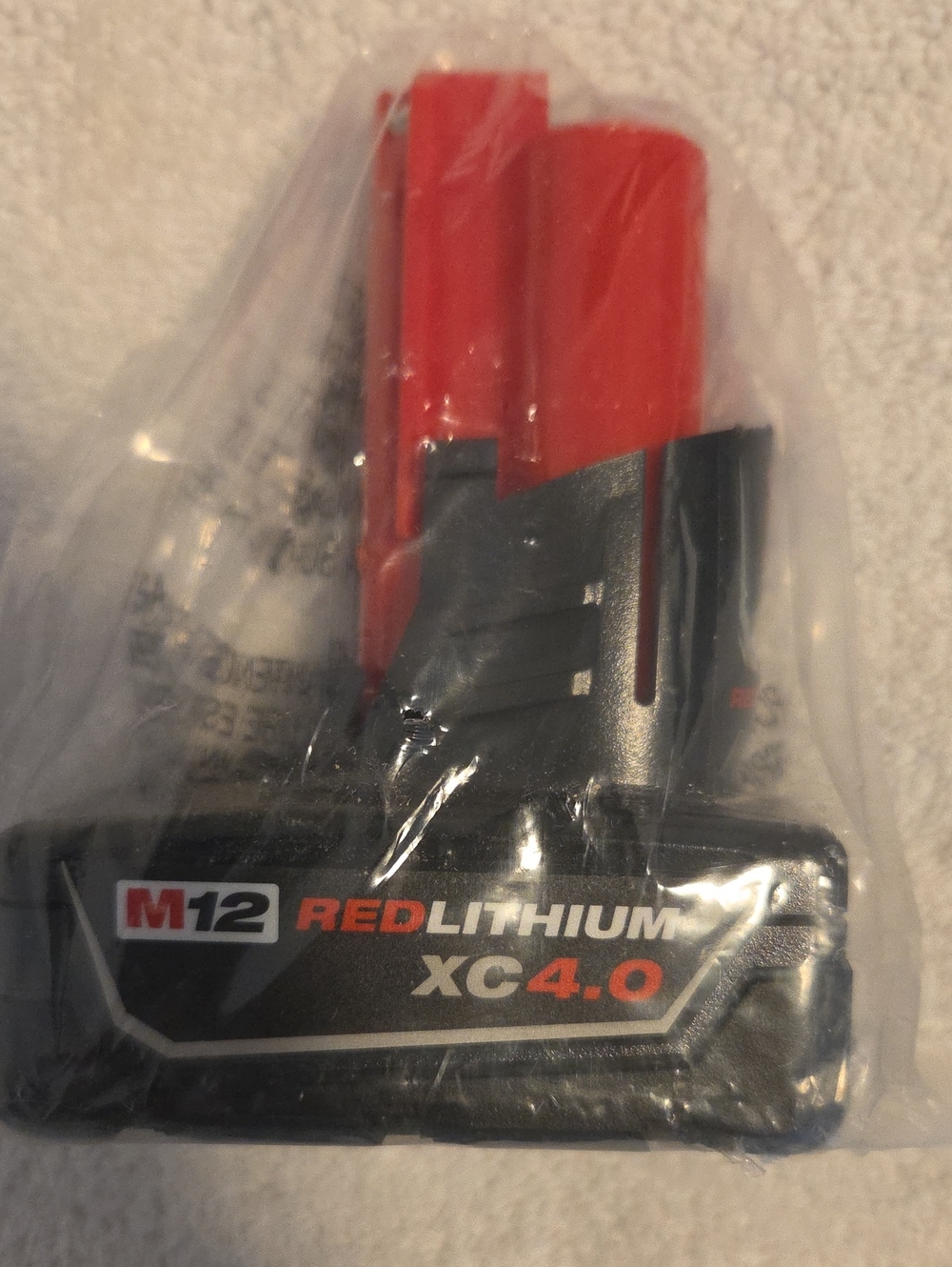 Milwaukee M12 REDLITHIUM XC4.0 Rechargeable Battery Pack - Red/Black
